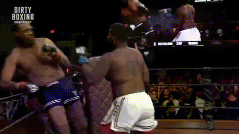 Mma Fighter Knocking Out Opponent