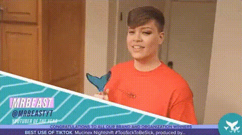 Mrbeast Smiling With Award