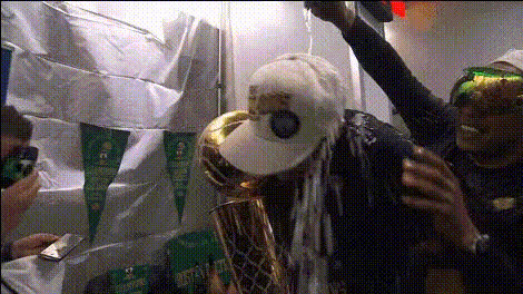 Nba Player With Trophy