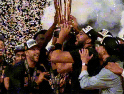 Nba Team Celebrating Victory