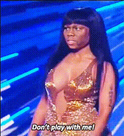 Nicki Minaj In Gold Dress