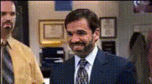 Office Worker Smiling Broadly
