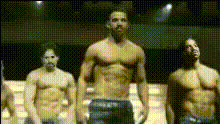 shirtless-men-standing
