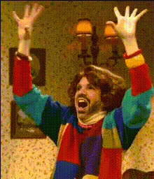 woman-reacting-in-colorful-sweater