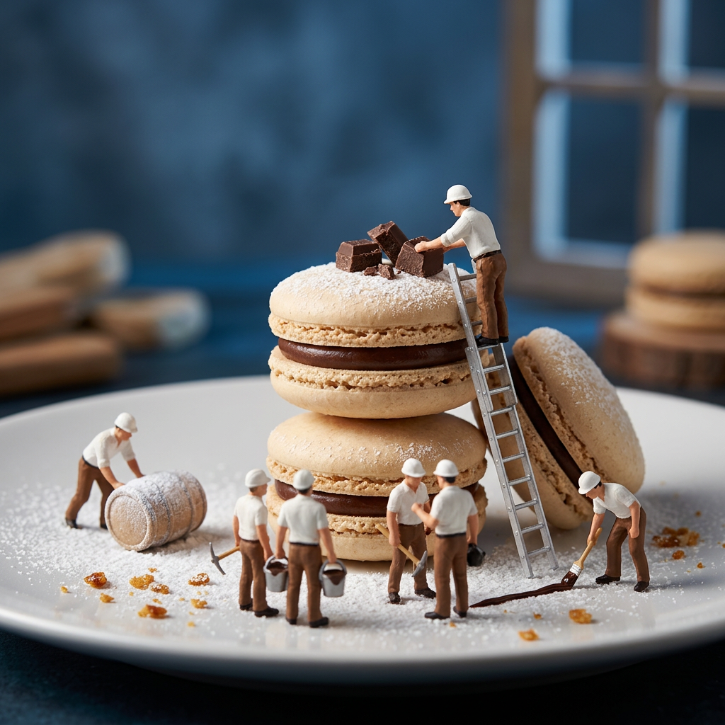 Macaron Construction: Miniature Pastry Engineering
