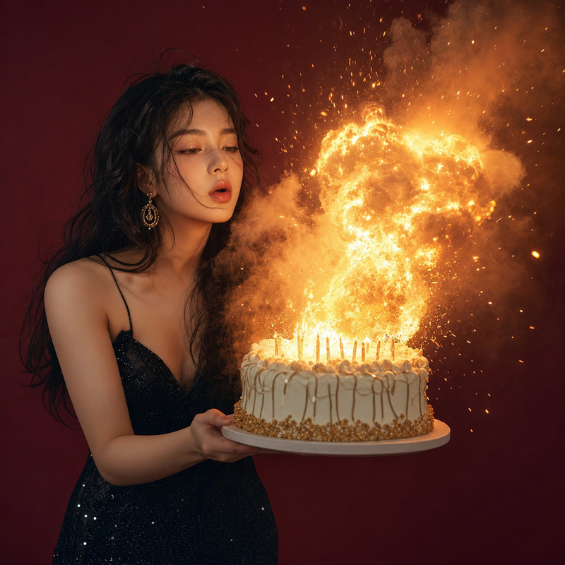 Celebration Fire Cake