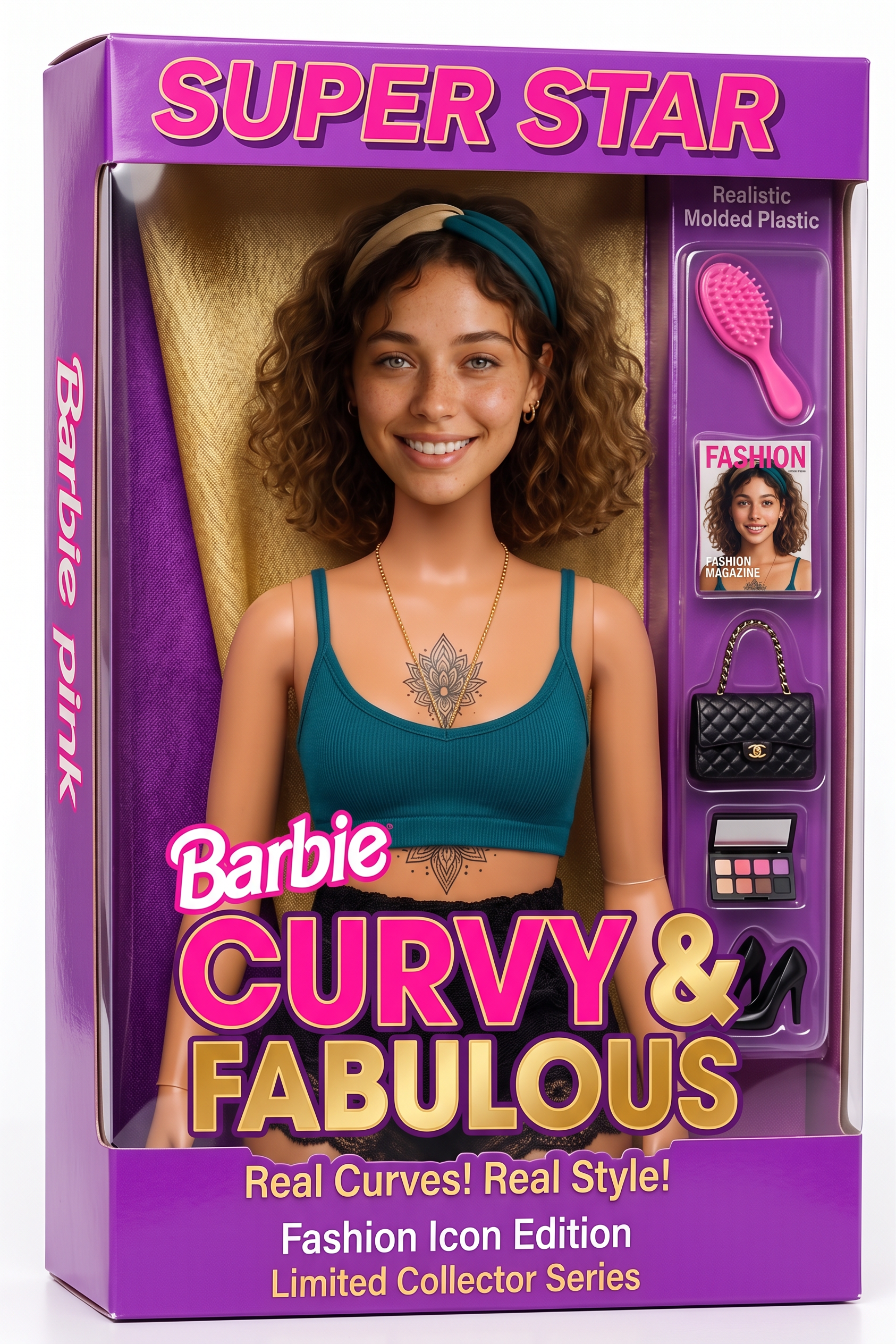 Curvy Barbie Doll Box