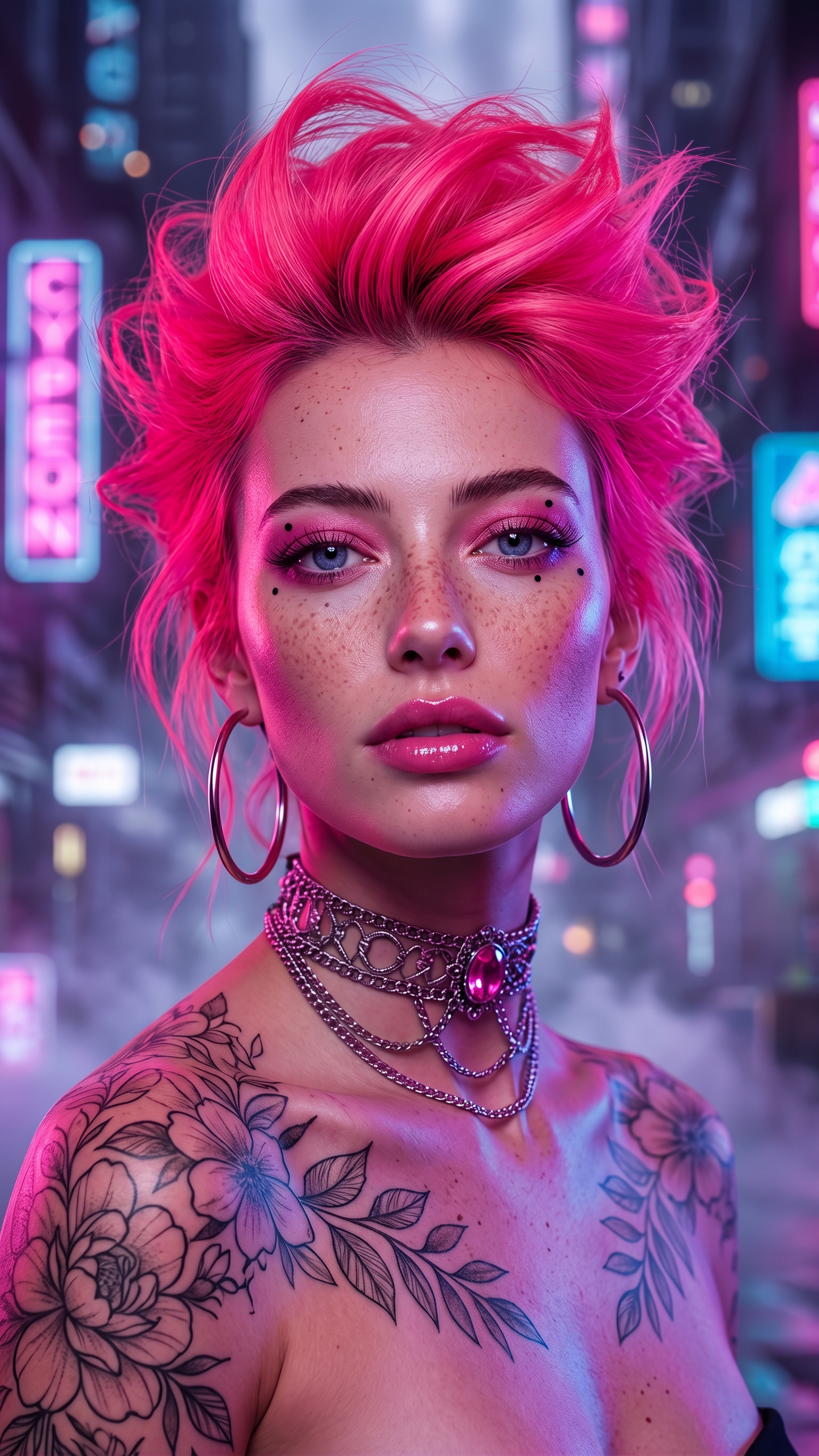 Cyberpunk Beauty Editorial
