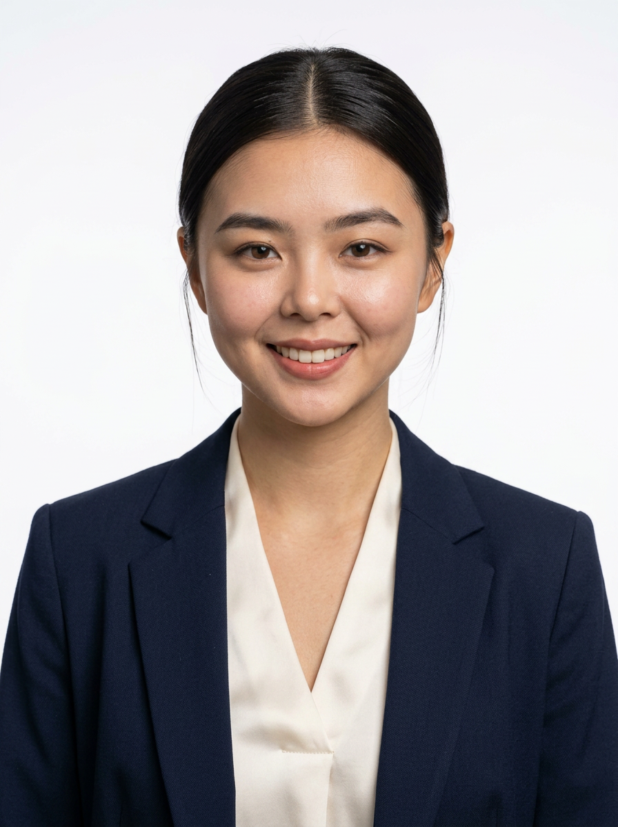 Corporate ID Portrait Navy Blazer