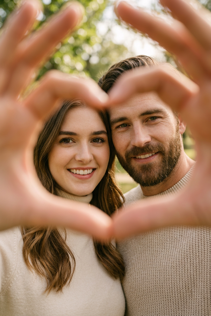 Heart Hands Couple