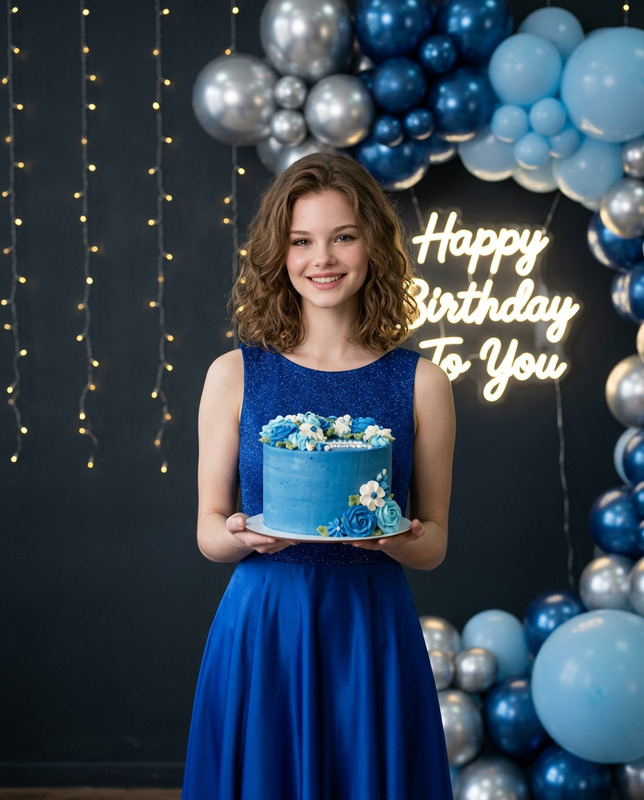 Blue-Themed Birthday Celebration