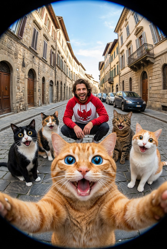 Cat Street Selfie