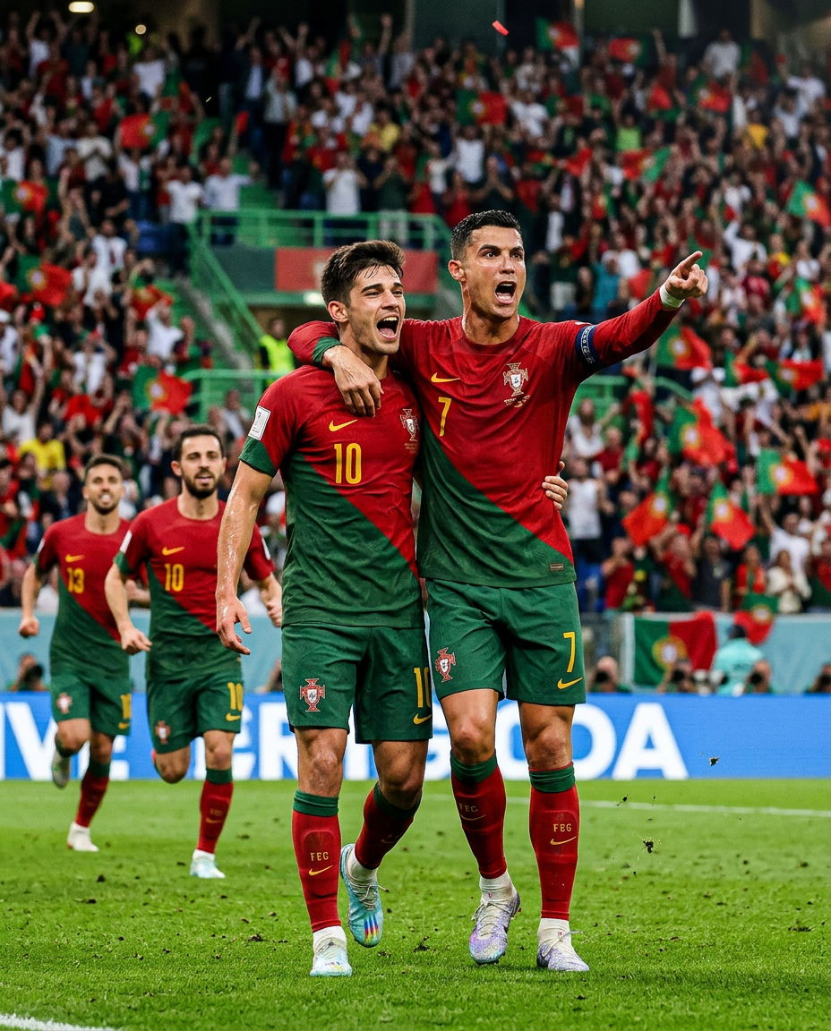 Goal Celebration With Ronaldo