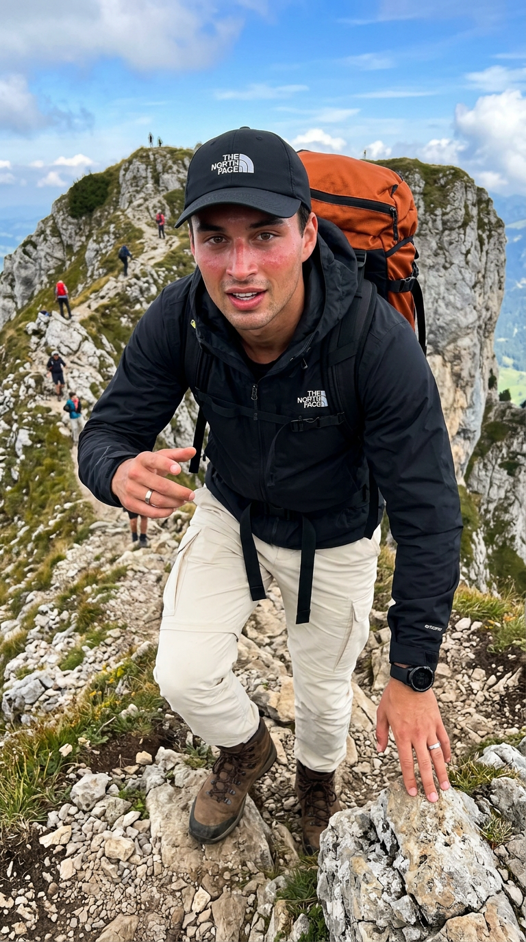 Mountain Hiker Candid