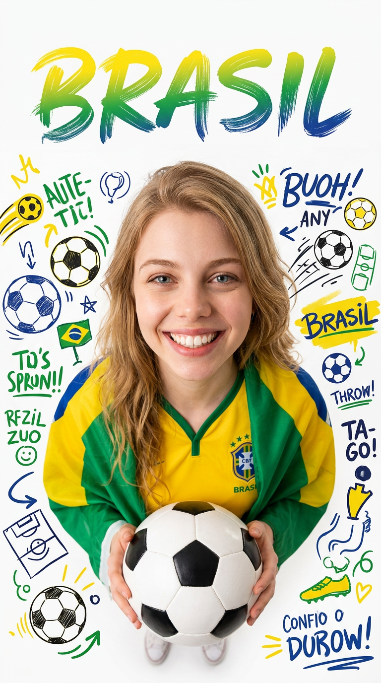 Brasil World Cup Graffiti Poster