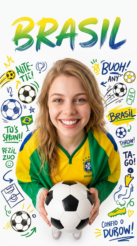 Brasil World Cup Graffiti Poster