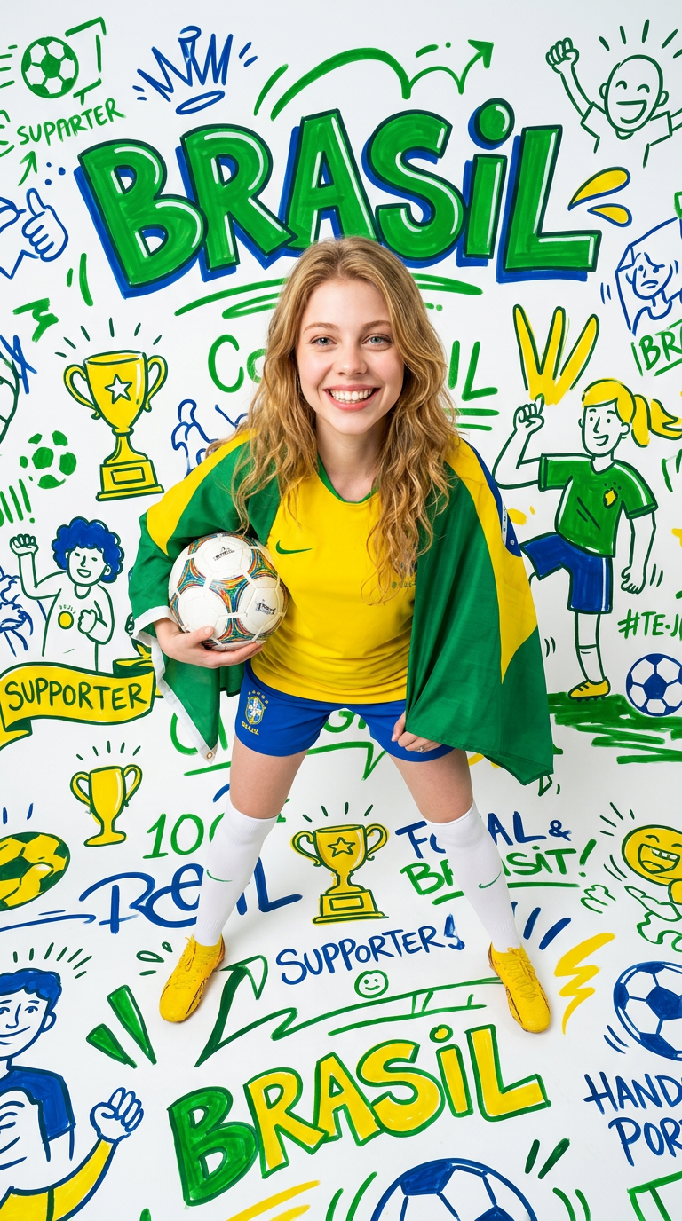 Brasil Fan Graffiti Cover