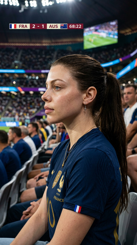 France Fan Side-Profile Broadcast