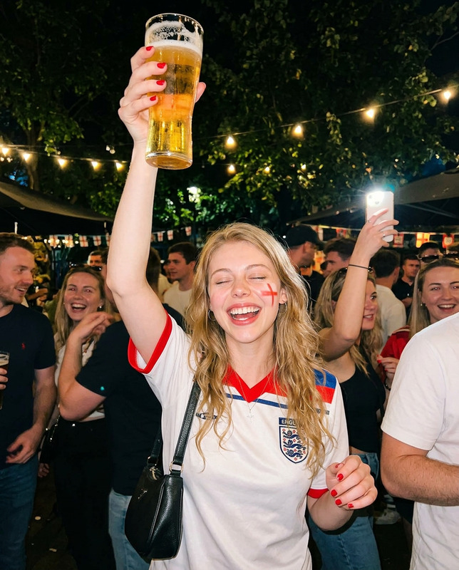 England Fan Pub Celebration Night