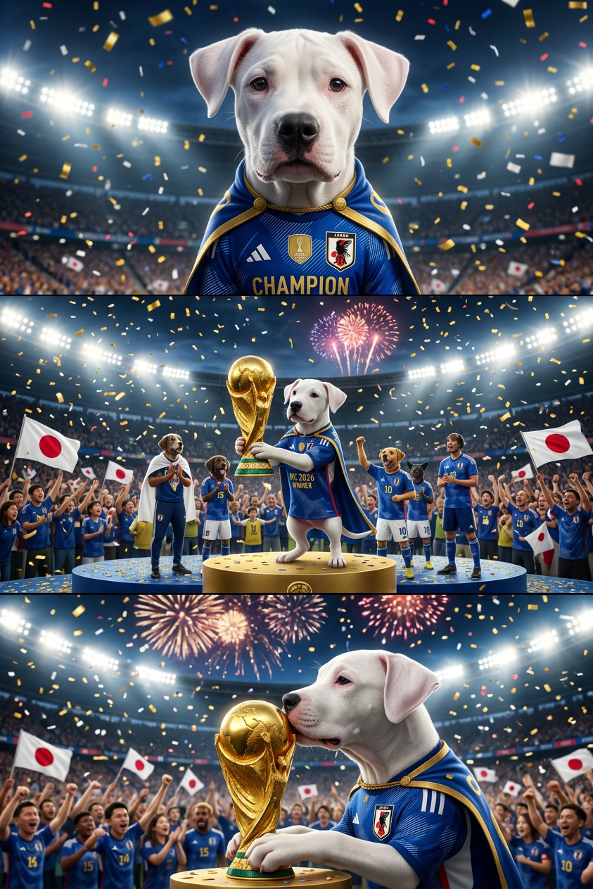 Animal World Cup Champion Celebration