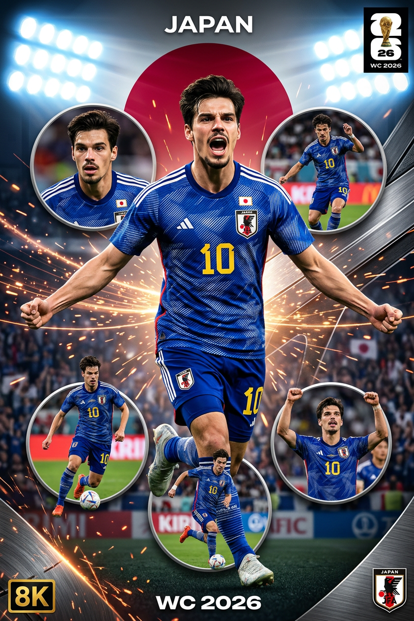 Japan 10 Elite Sports Poster