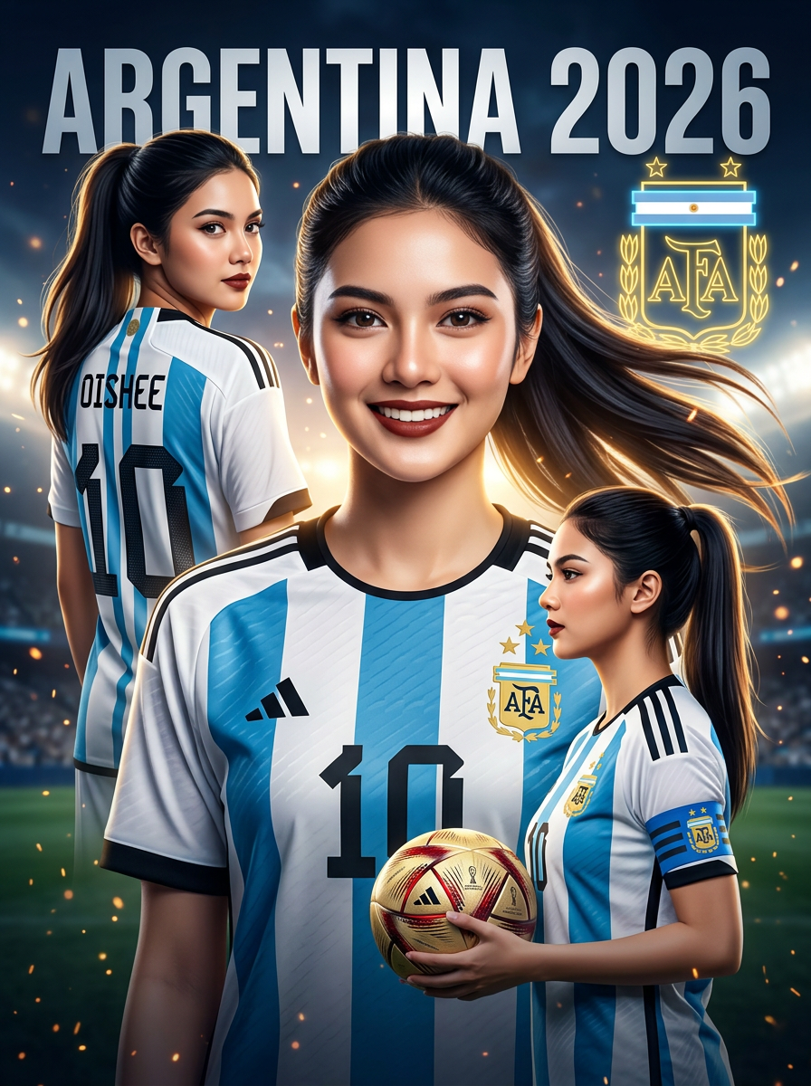 Argentina 2026 Jersey Poster