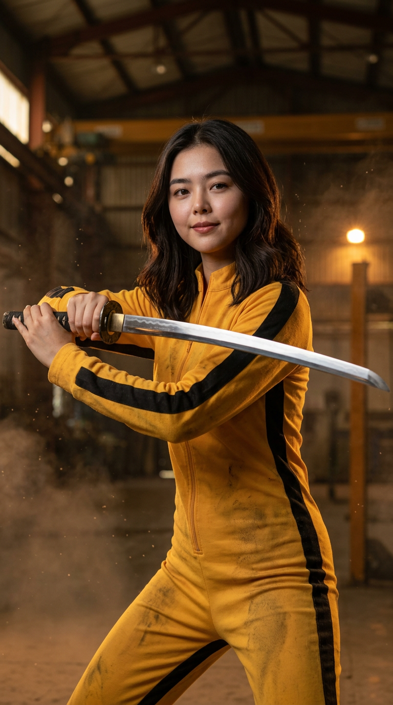 Yellow Katana Warrior