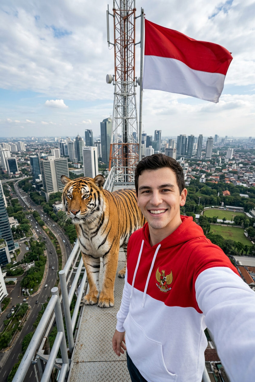 Garuda Tower Tiger Flag