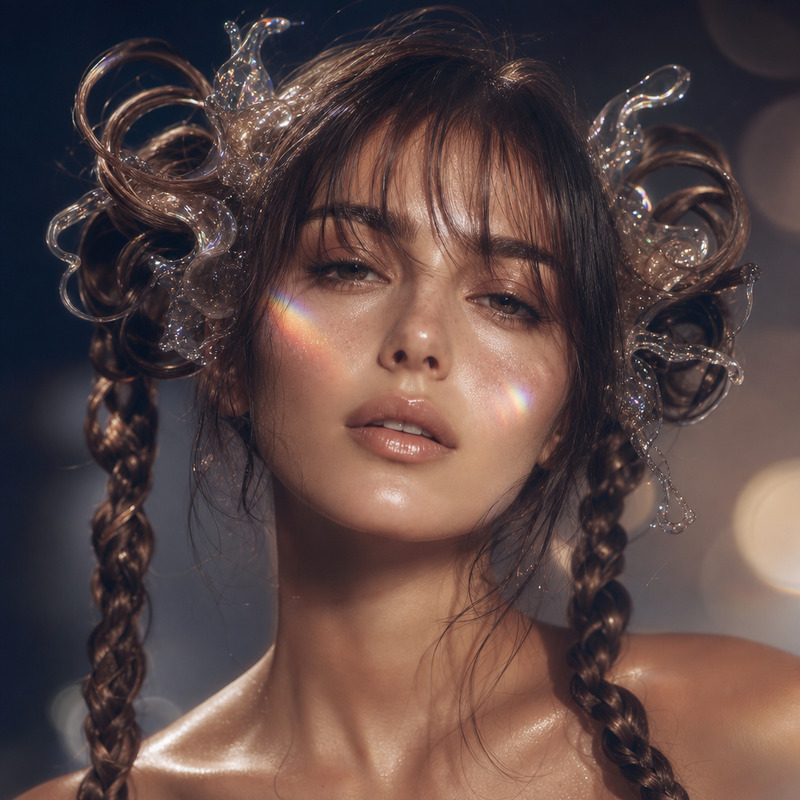 Glowy makeup