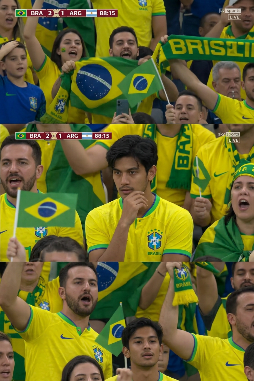 Brazil Fan Candid Broadcast