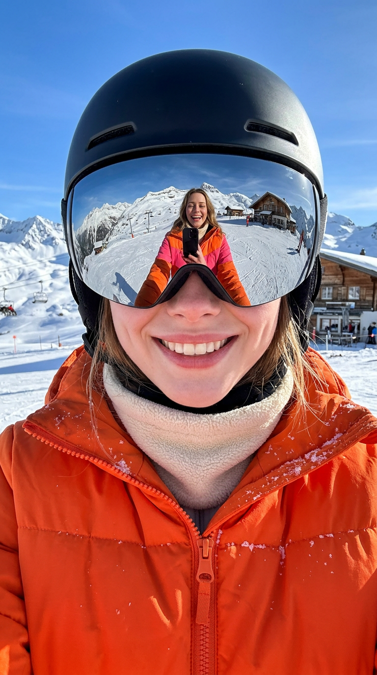 Ski Goggle Reflection