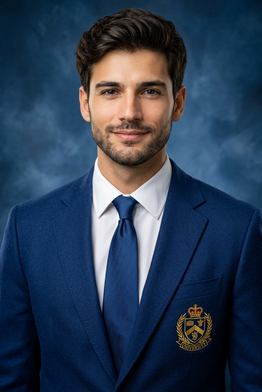 Collegiate Blazer Crest Academic