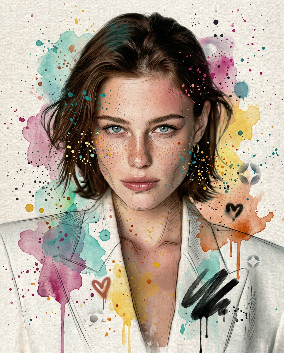 Watercolor Graffiti Ink
