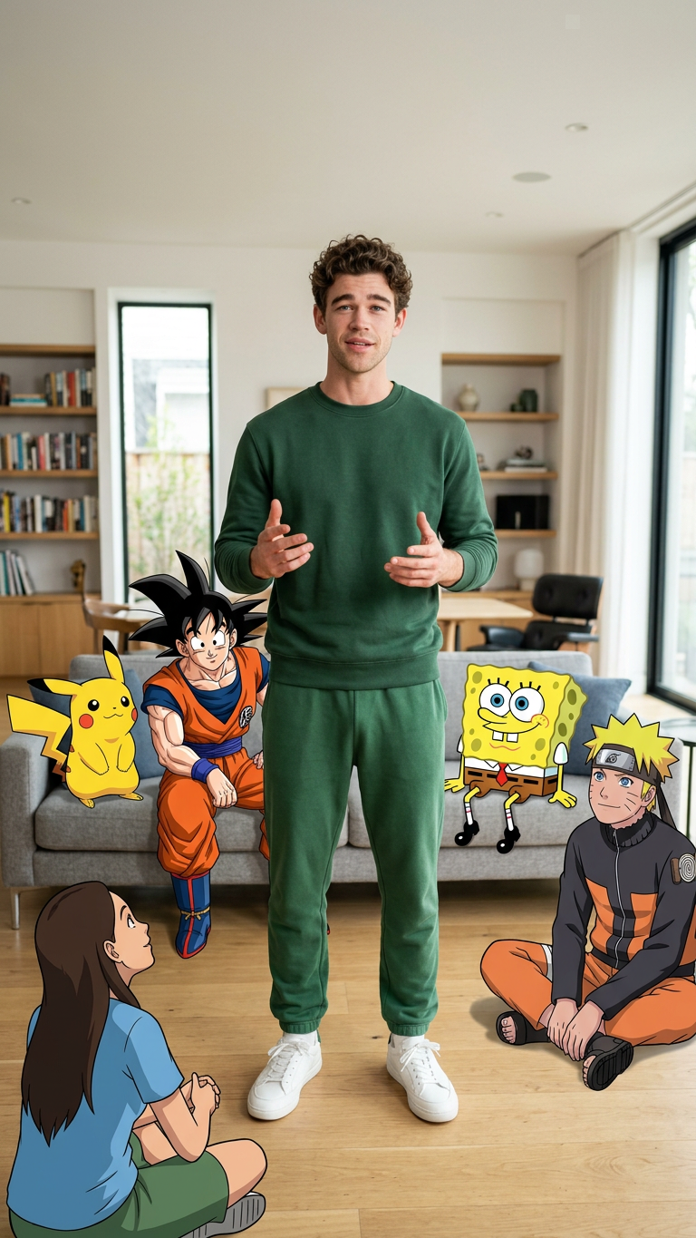 Real Man, Cartoon Crowd