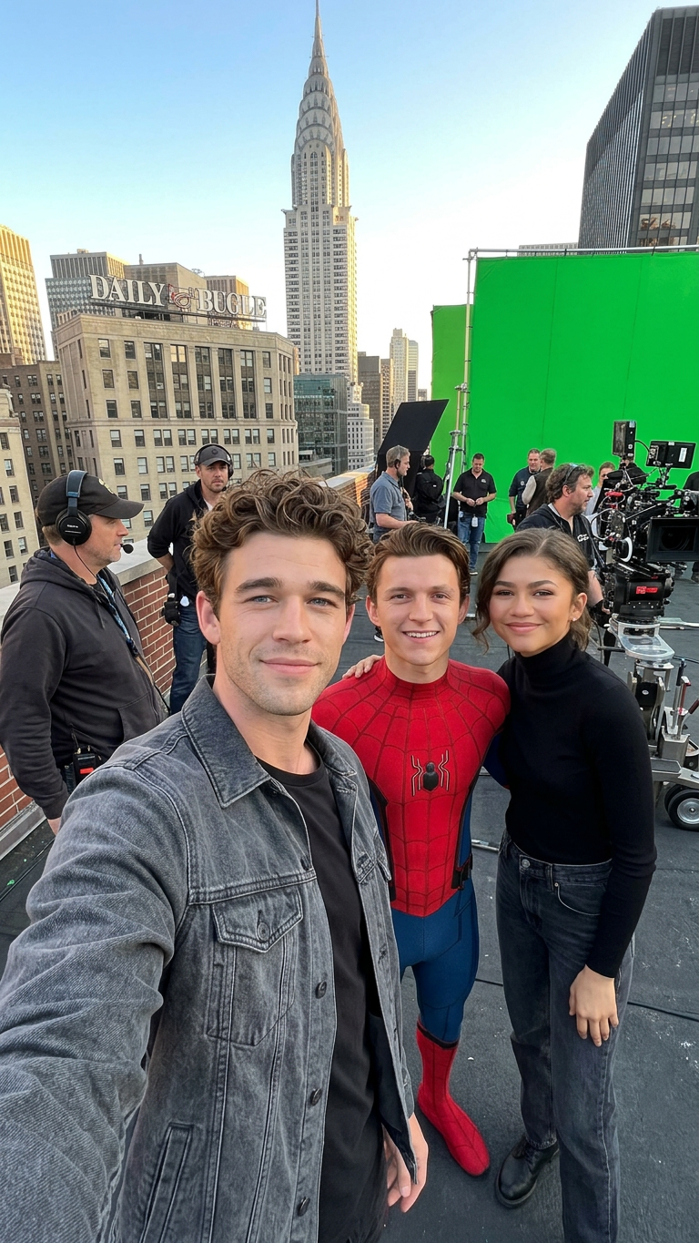Rooftop Spider-Verse Selfie