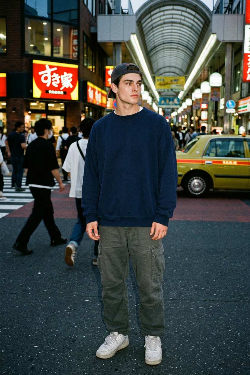 90s Street Flash Candid