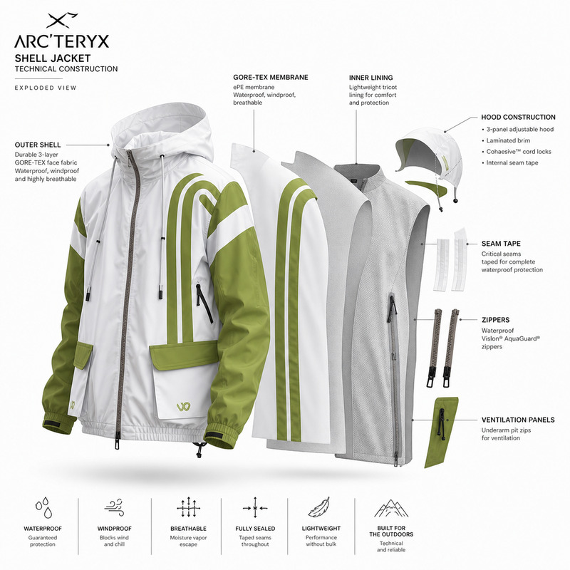 Arc'teryx shell jacket