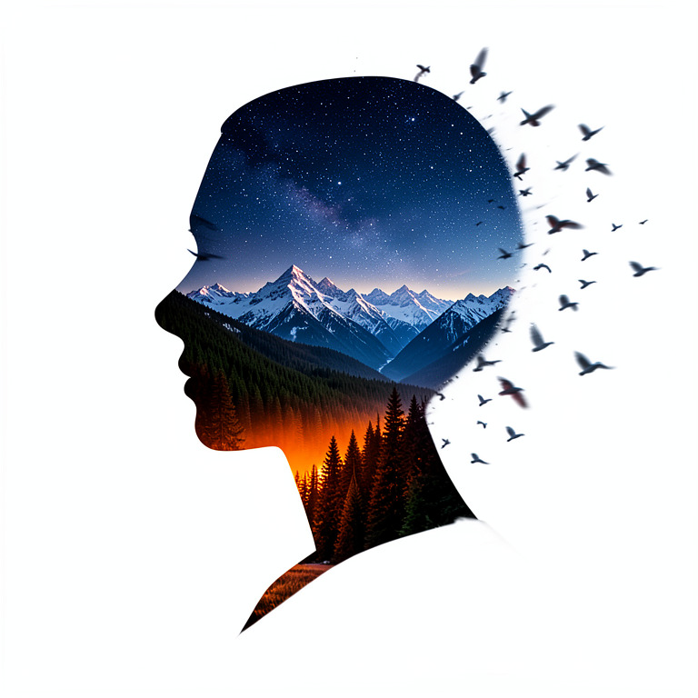 Celestial Double Exposure
