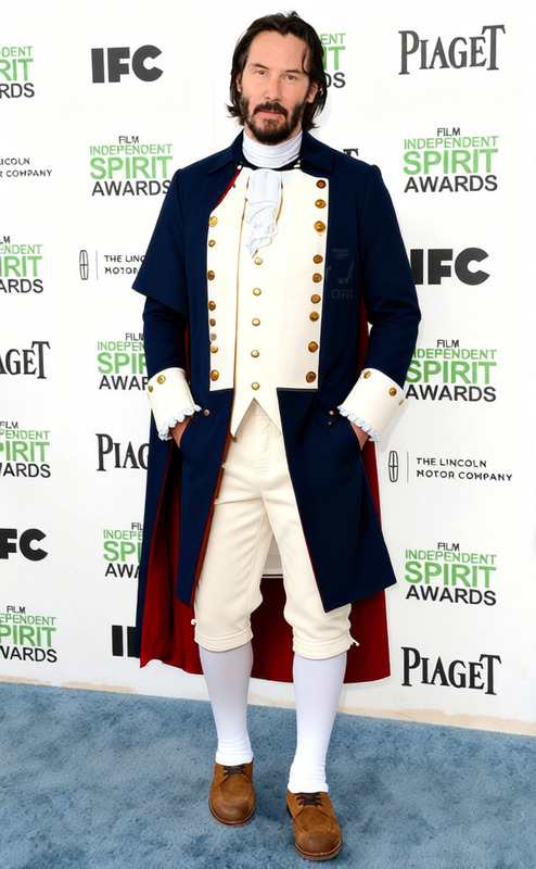 George Washington Blue Colonial Military Coat