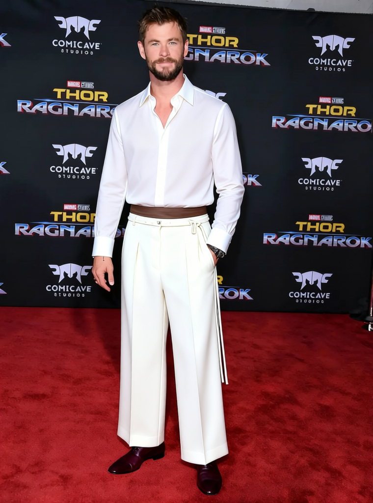 Ricky Martin Super Bowl 2026 All White Shirt With Slacks