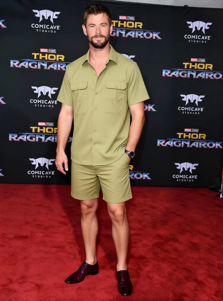 Steve Irwin Khaki Safari Shirt And Shorts