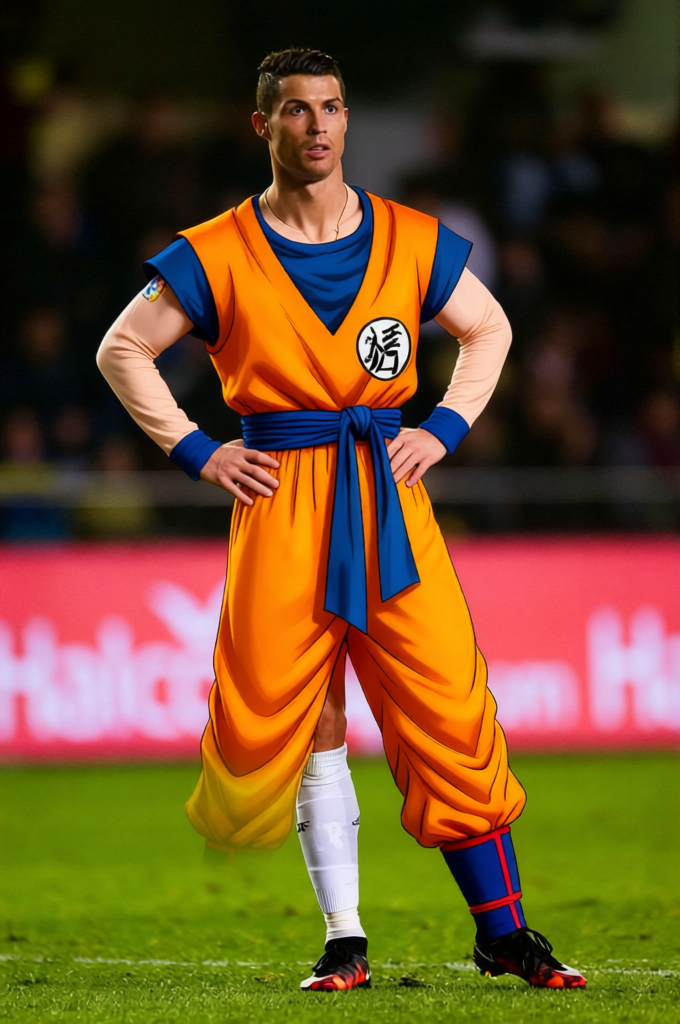 Goku Orange Martial Arts Gi With Blue Obi Belt 2
