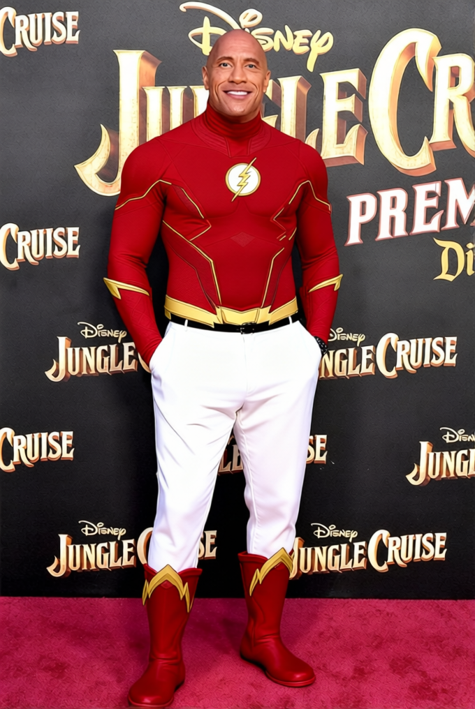 The Flash Scarlet Speedster Suit With Gold Accents 2