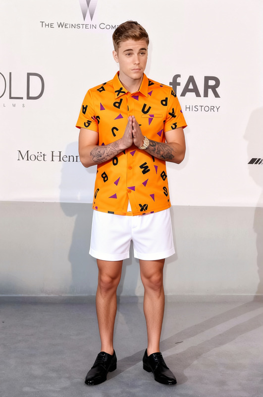 Master Roshi Orange Shirt With Sunglasses And Staff 2