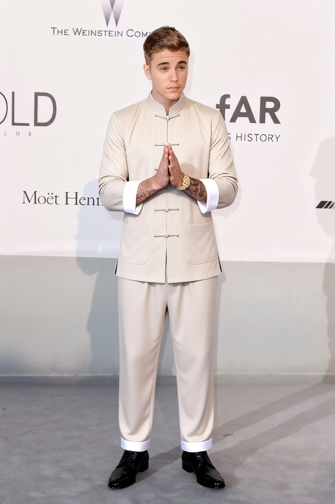 Jackie Chan Drunken Master Loose White Kung Fu Uniform