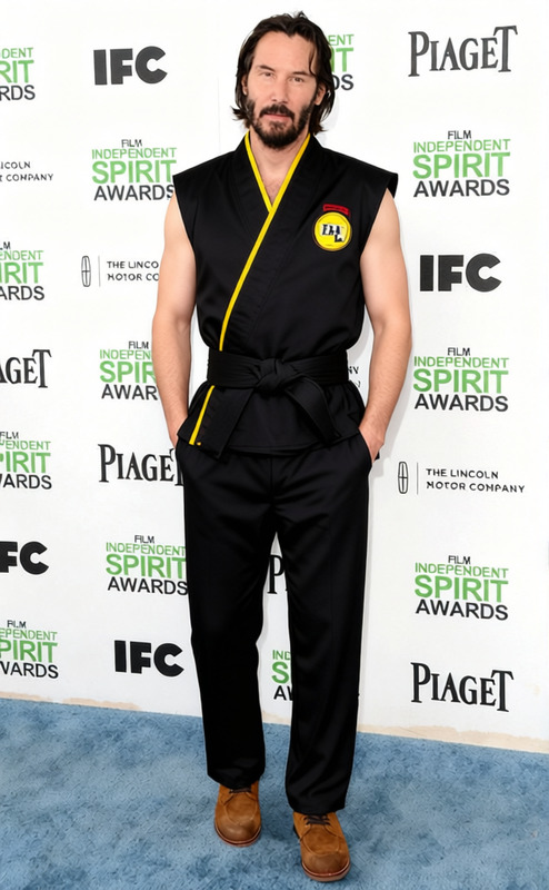 Daniel Larusso Cobra Kai Black Eagle Fang Karate Gi