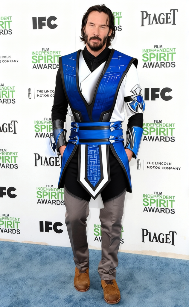 Sub Zero Blue And Black Ninja Armor Suit 2