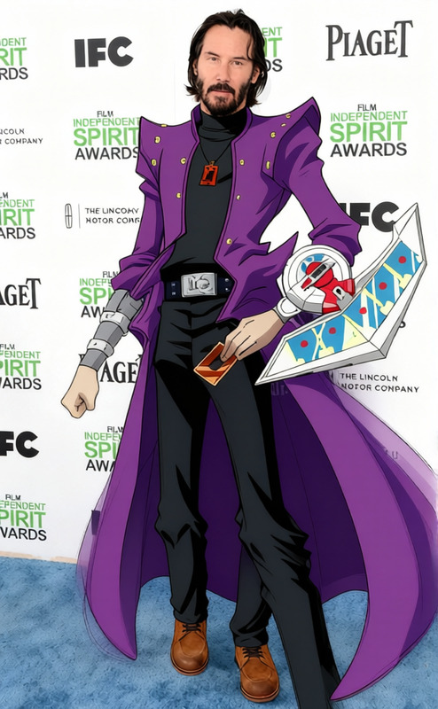 Yu Gi Oh Seto Kaiba Purple Trench Coat With Duel Disk