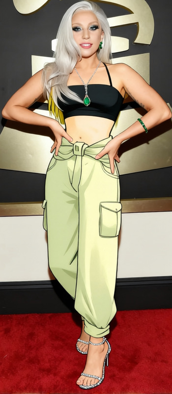 Winry Rockbell Yellow Tank Top With Mechanic Overalls