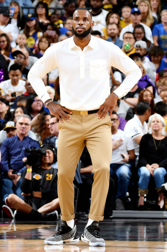 Classic White Button Down With Khakis